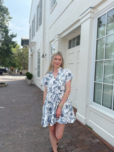 Charleston Toile Mini Dress