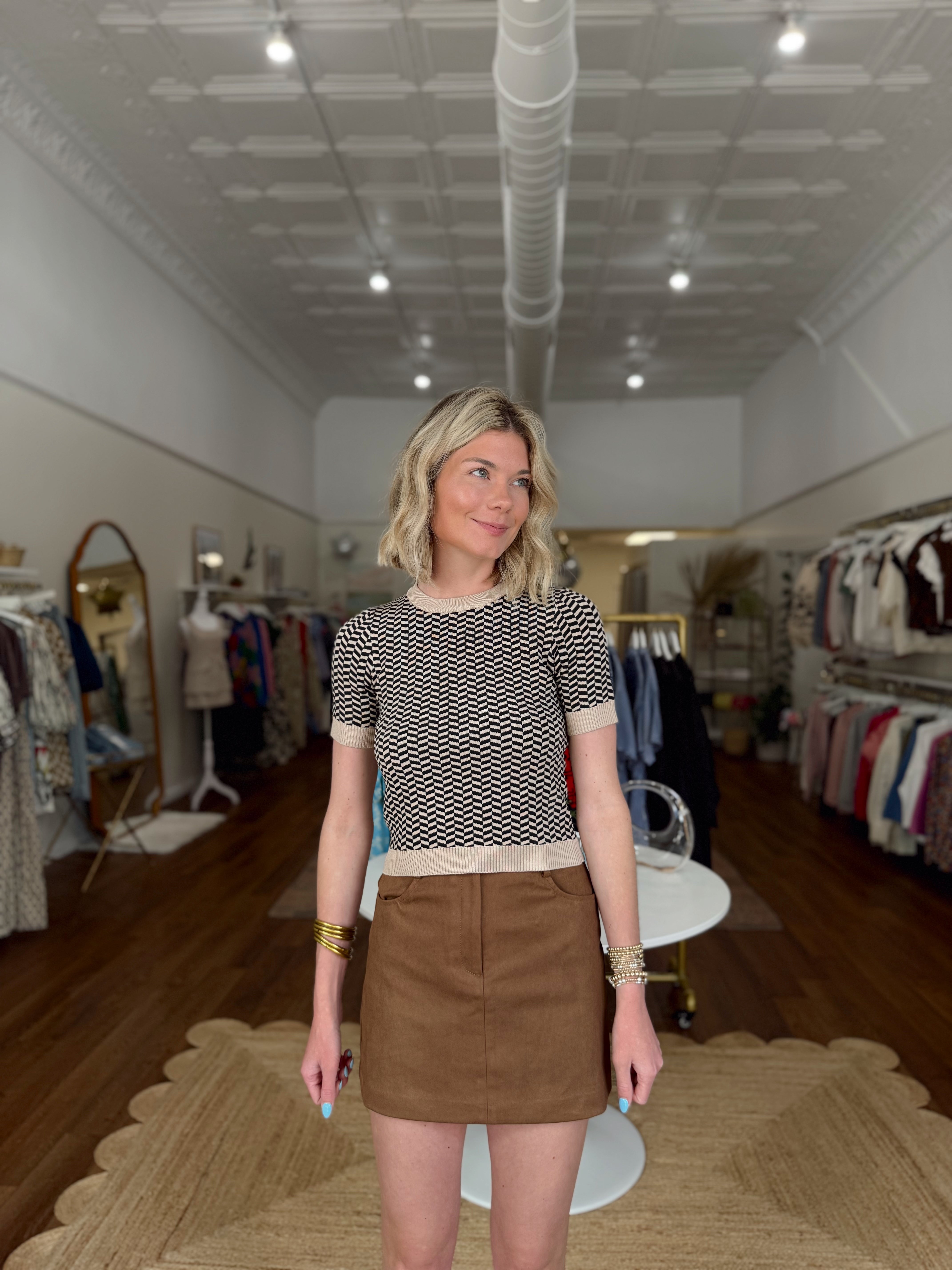 Toffee Mini Skirt