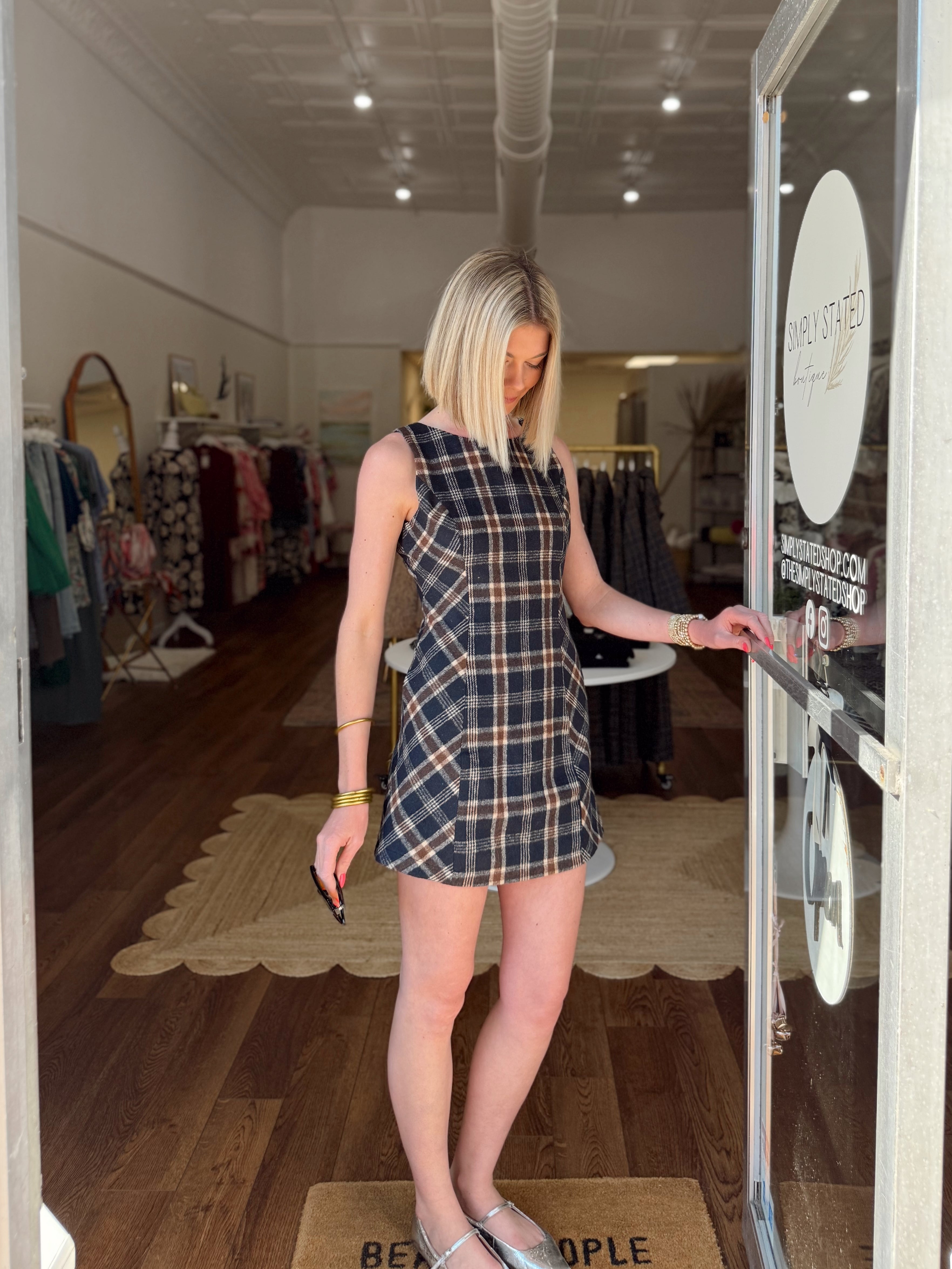 Plaid About You Dress