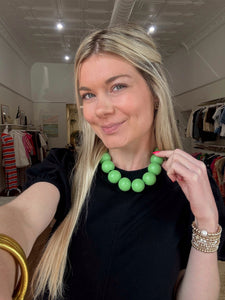 Wood Ball Necklace
