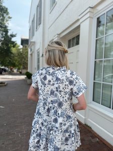 Charleston Toile Mini Dress