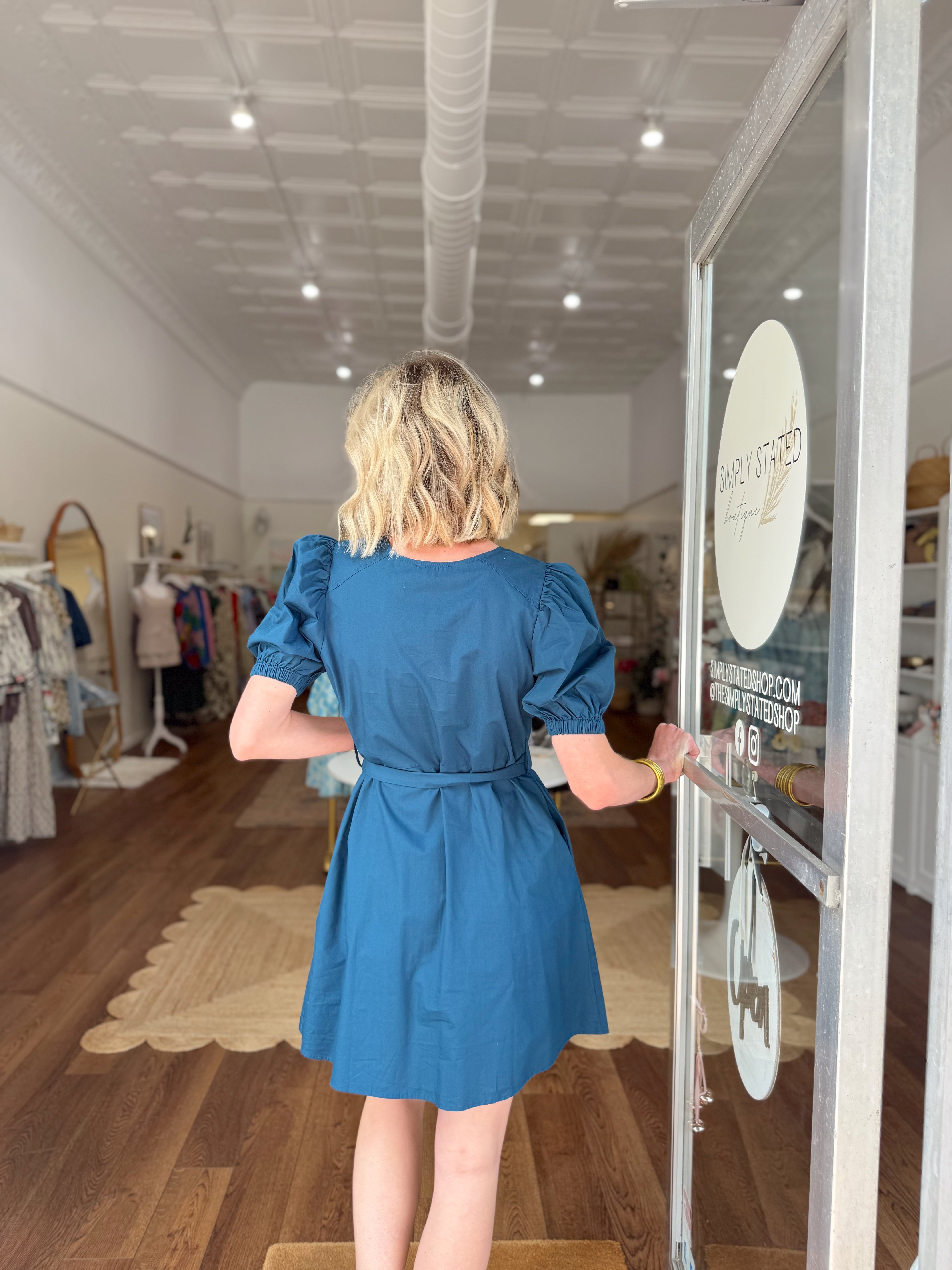 Maude Vivante Paula Dress in Midnight Blue