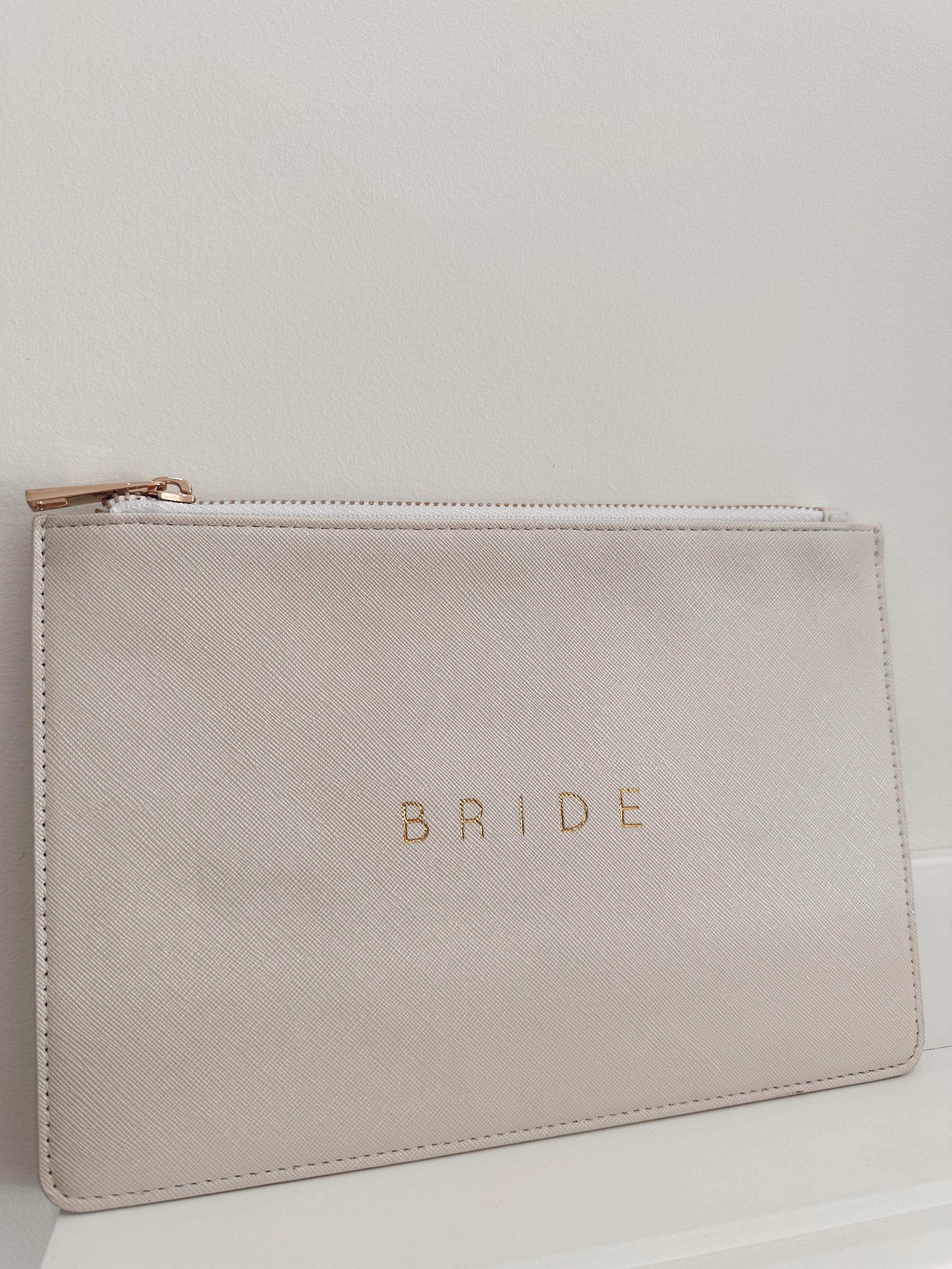 Bride Zippered Clutch Bag