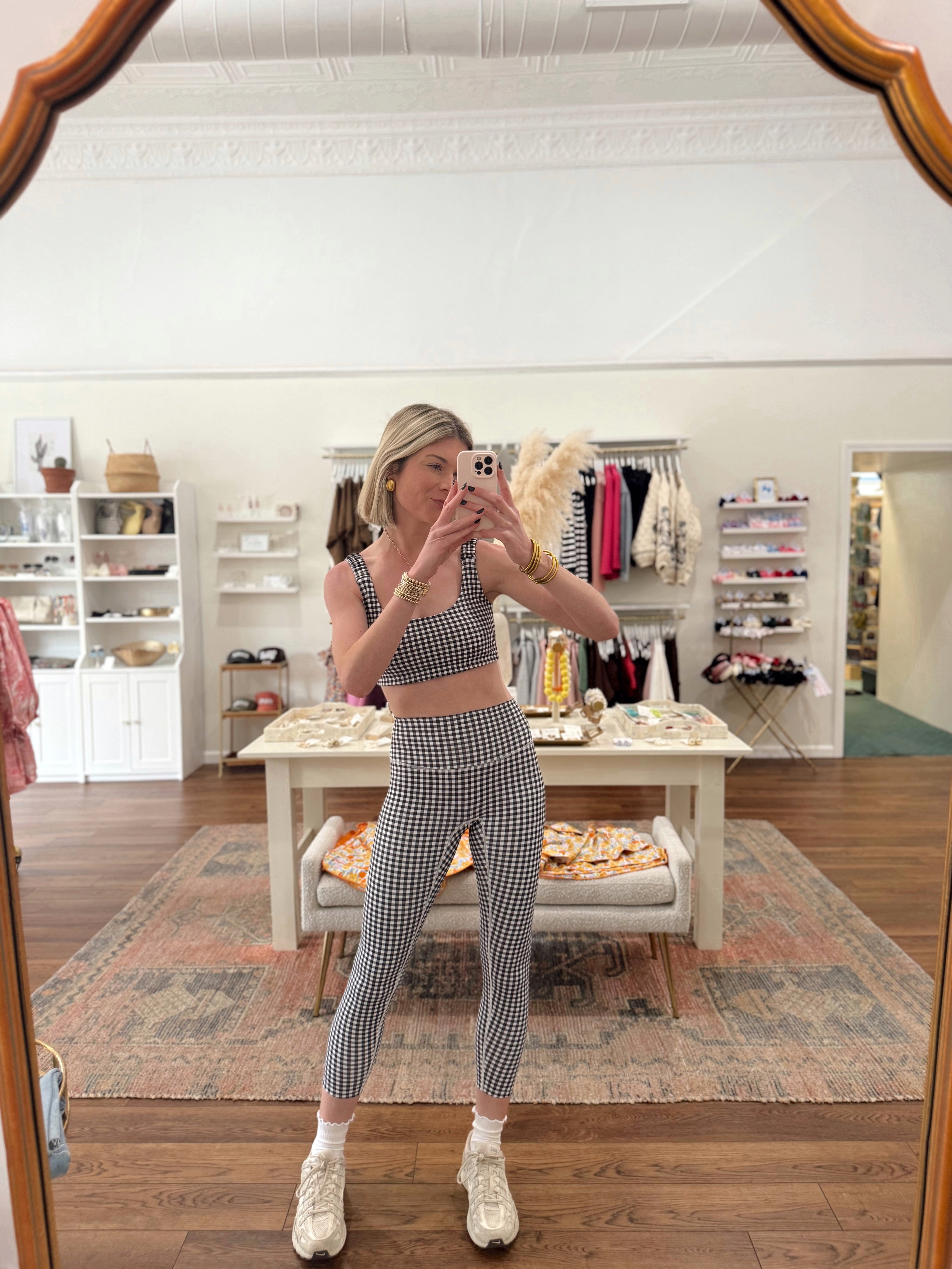Gingham Sports Bra