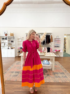 Maude Vivante Miley Dress in Raspberry
