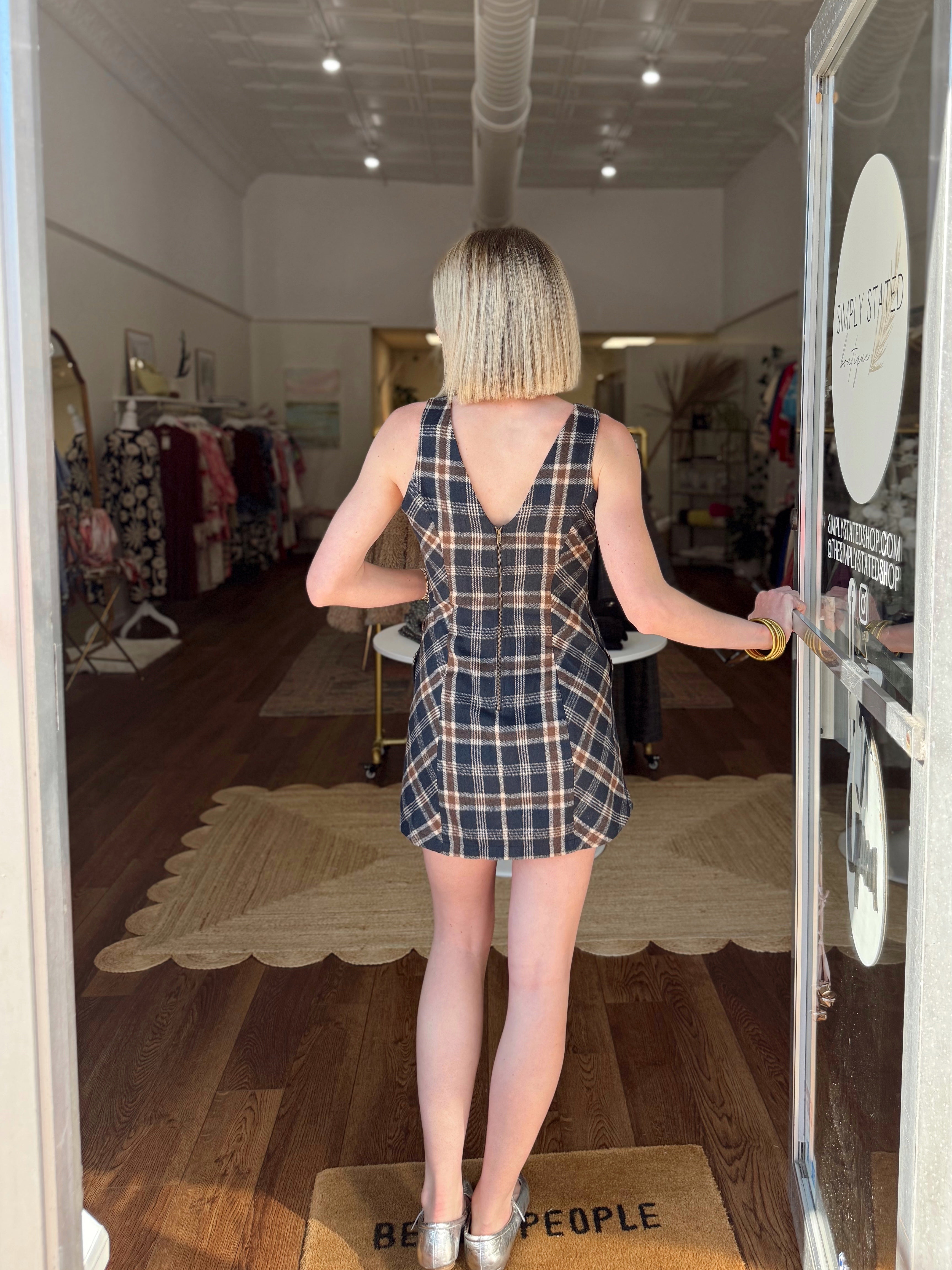 Plaid About You Dress
