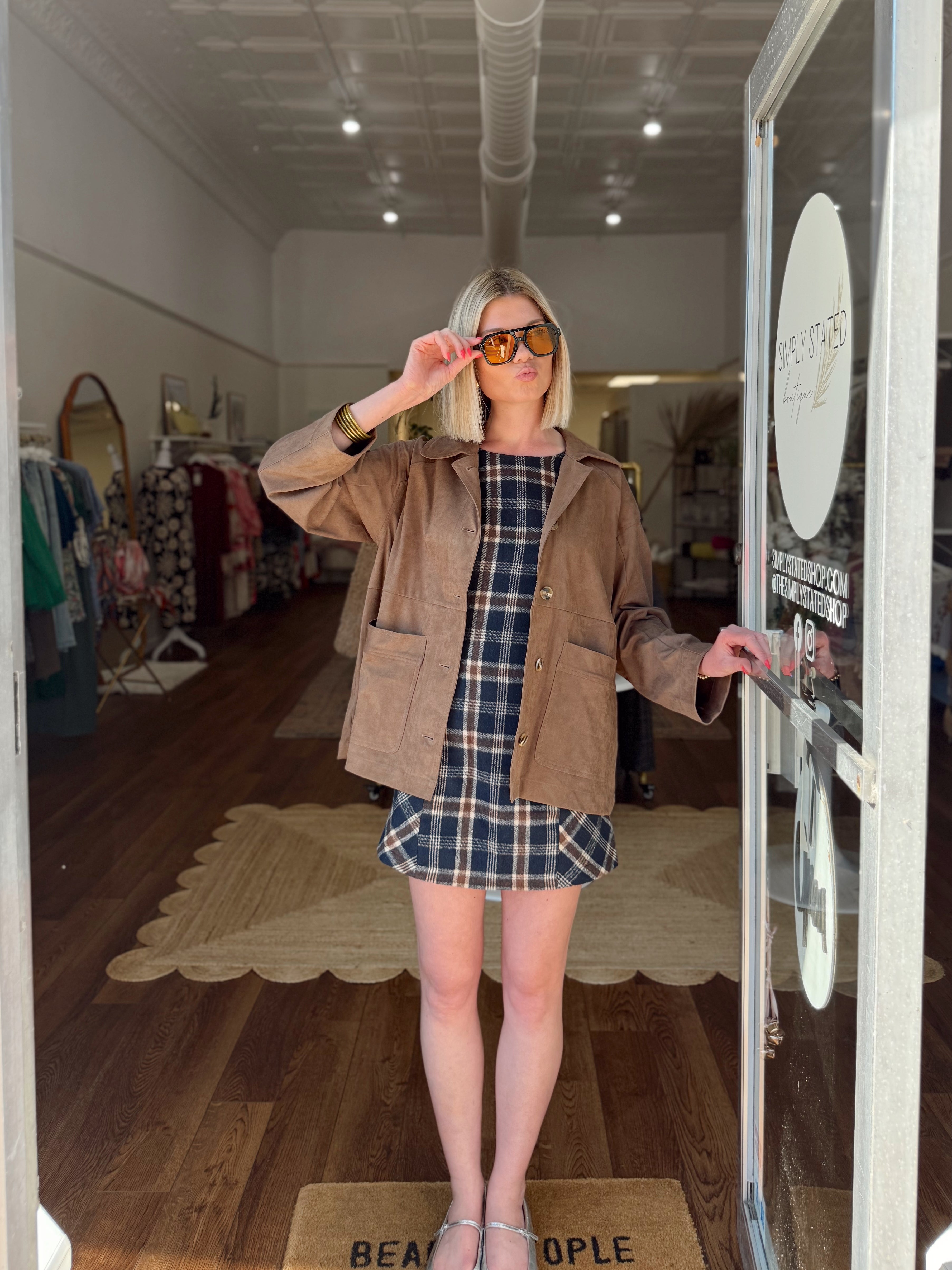 Plaid About You Dress