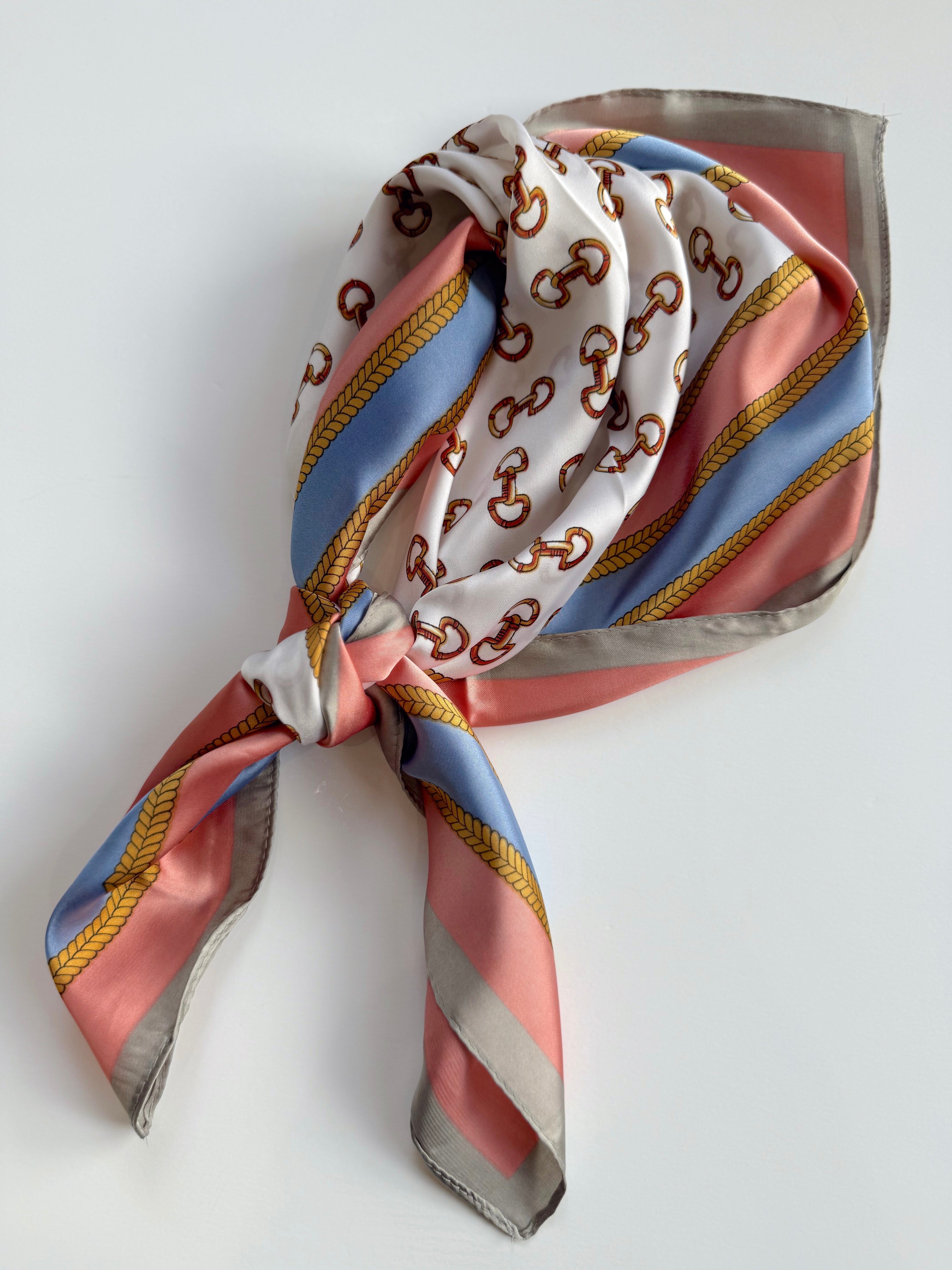 Pink Horsebit Scarf