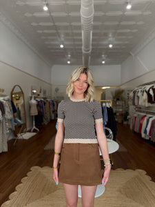 Toffee Mini Skirt