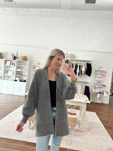 The Herringbone Cardigan