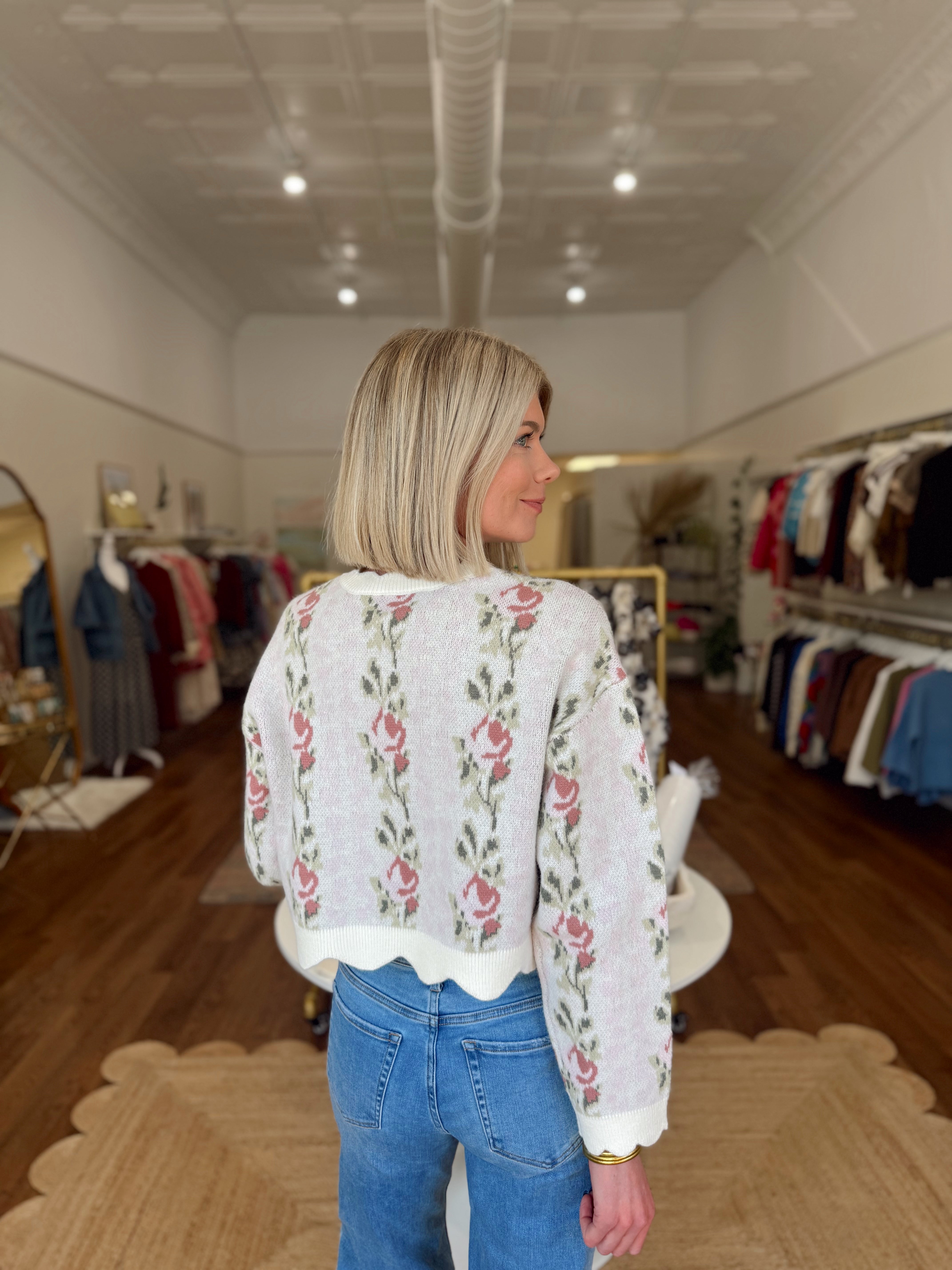 Willa Scalloped Sweater