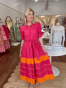 Maude Vivante Miley Dress in Raspberry