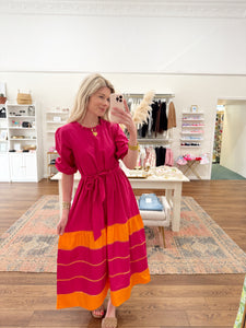 Maude Vivante Miley Dress in Raspberry