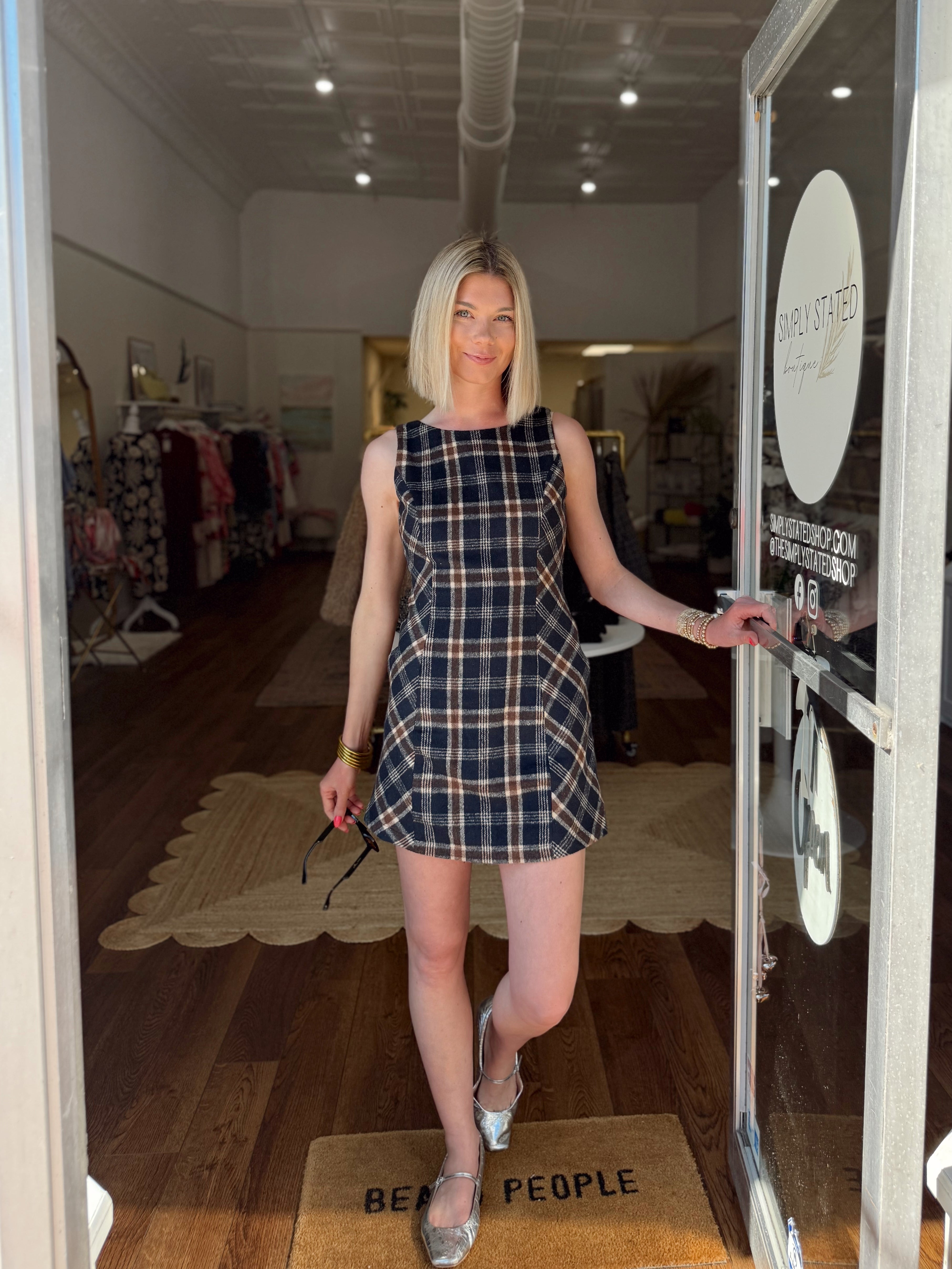 Plaid About You Dress
