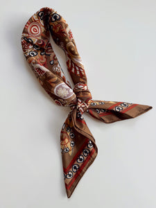 Brown & Rust Bandana Scarf