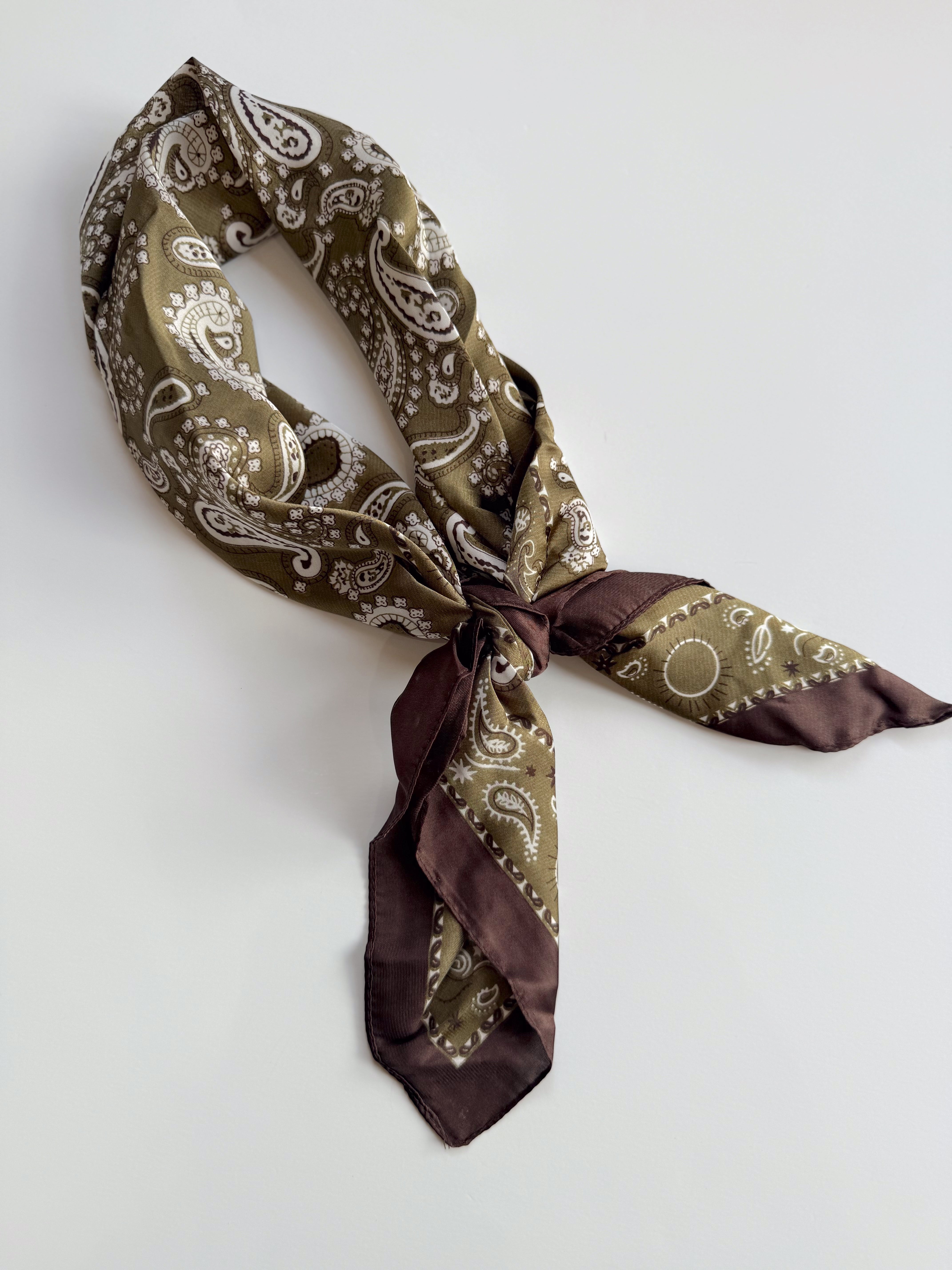 Olive Bandana Scarf