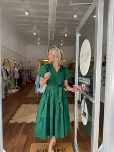 Maude Vivante Clara Dress in Emerald