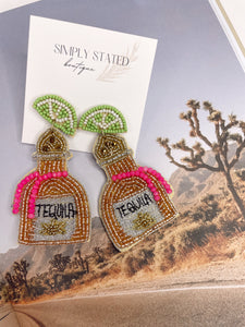 Pink Tequila Earring