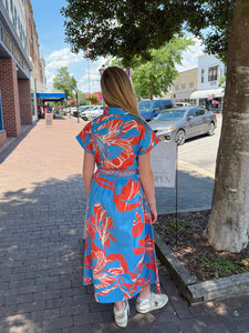 Maude Vivante Rylie Dress in Coral Florals