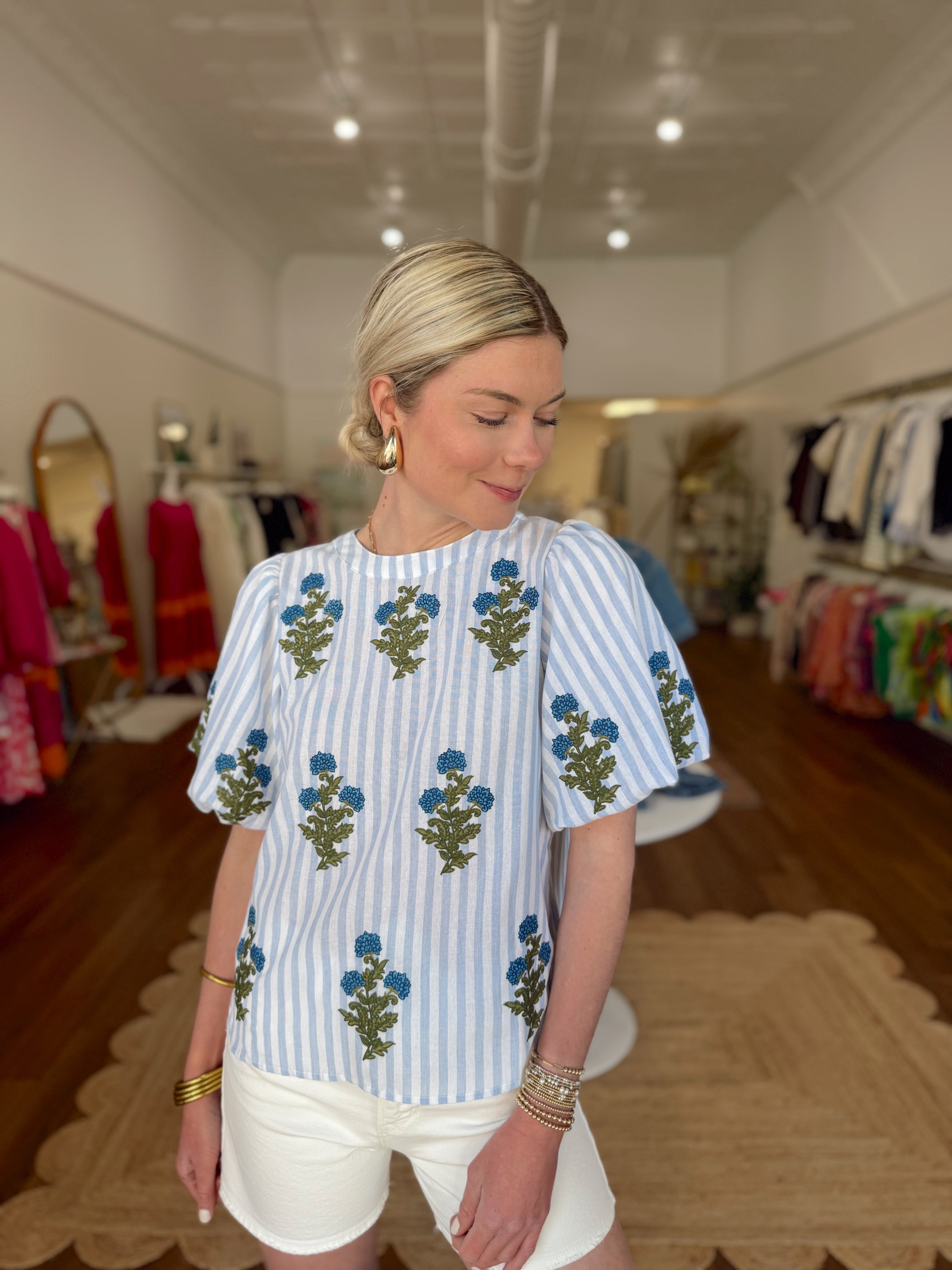 Ashley Embroidered Top
