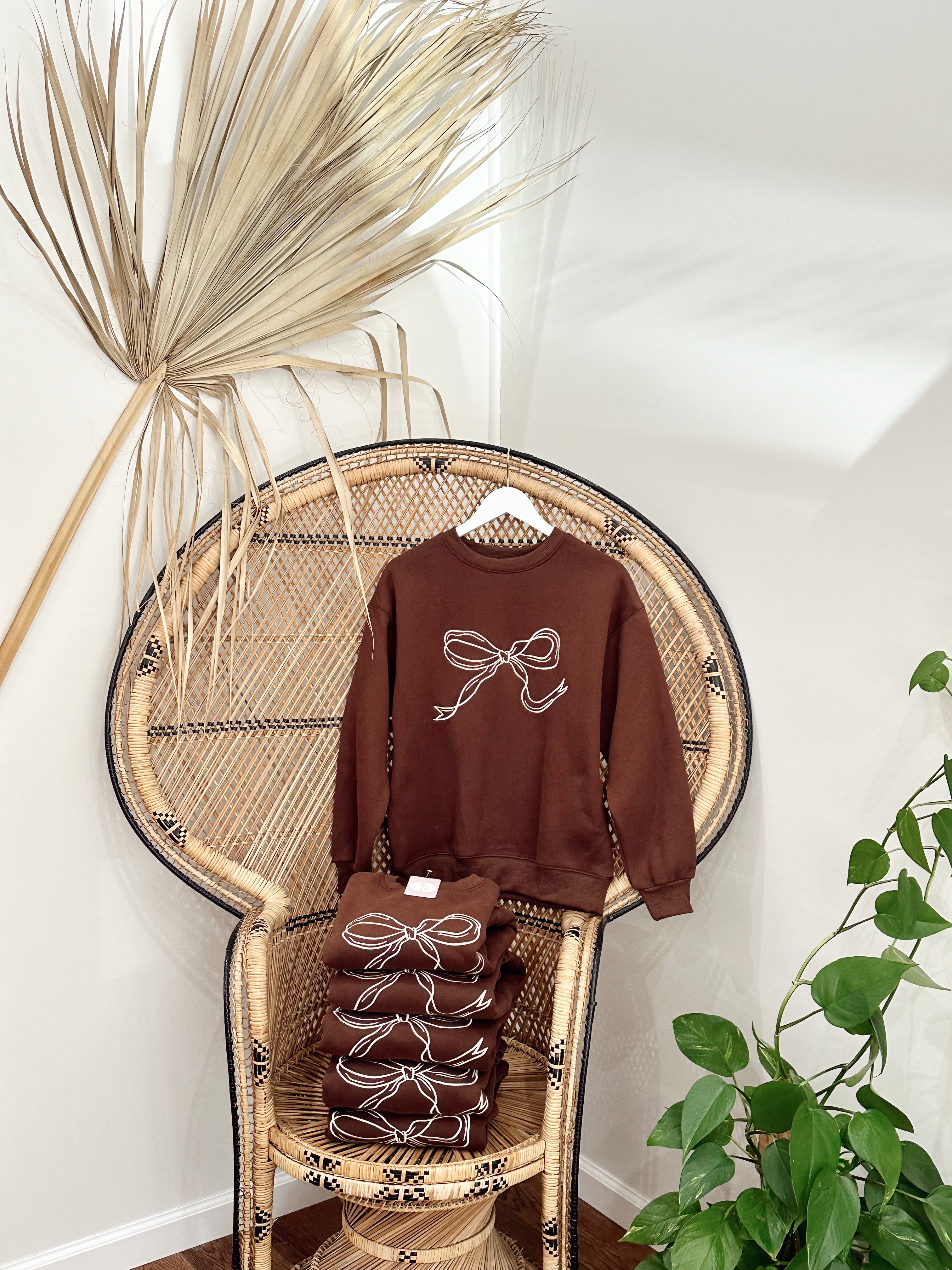 Coquette Sweatshirt in Brown