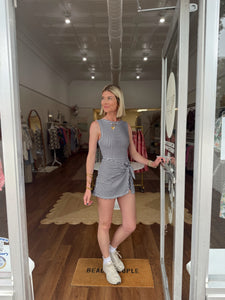 Gingham Wrap Dress