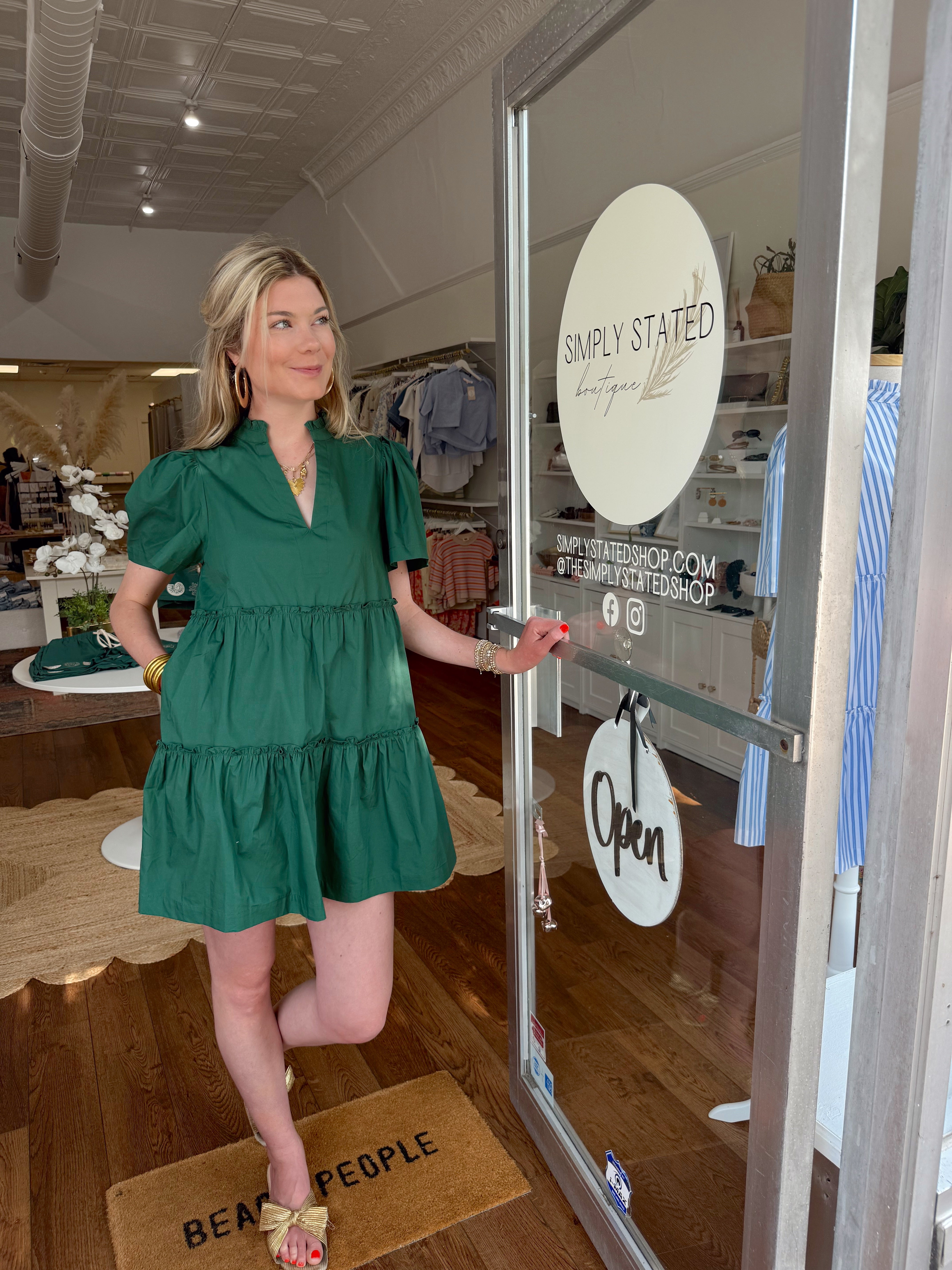 Mary Ann Dress in Green