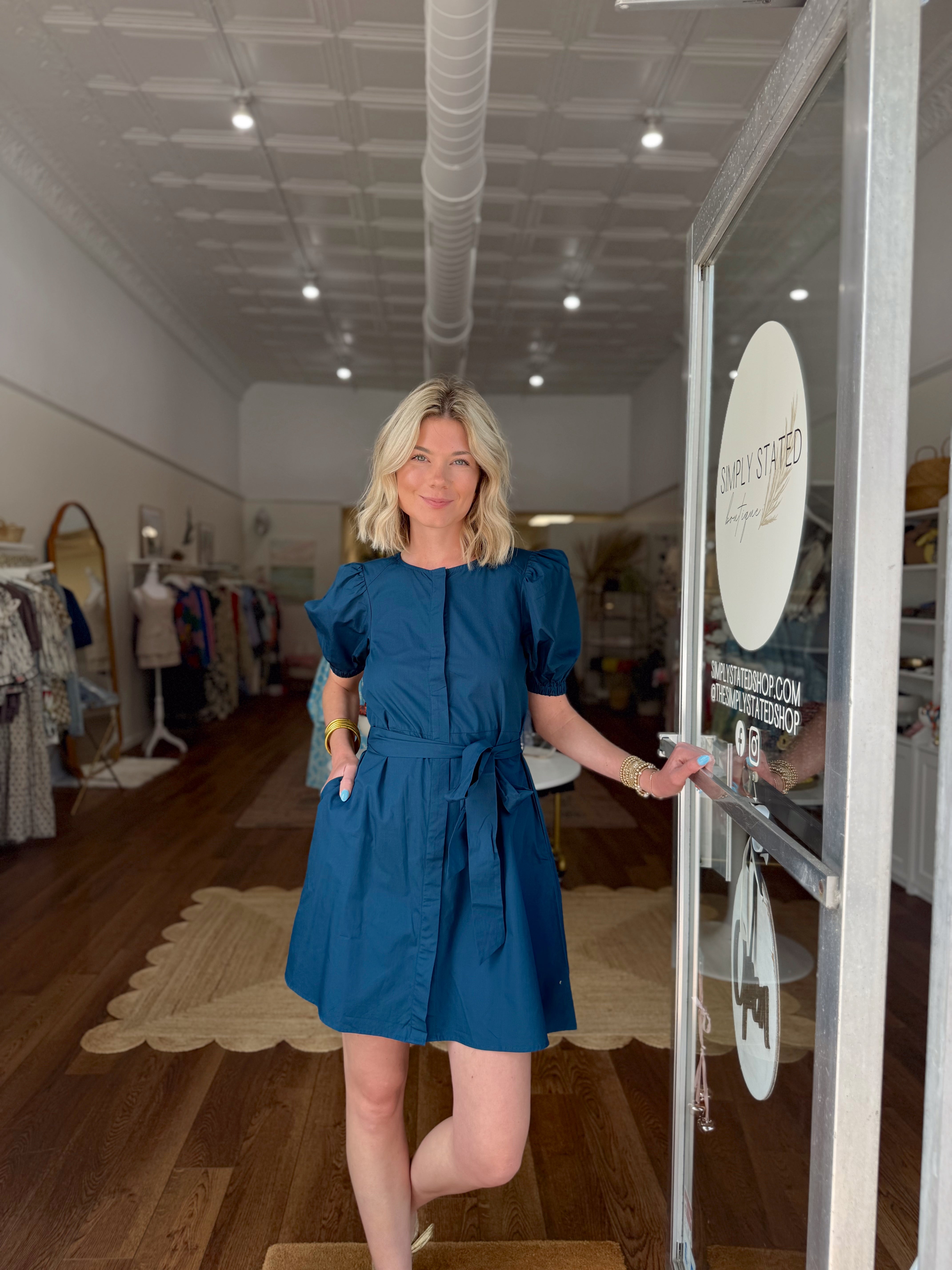 Maude Vivante Paula Dress in Midnight Blue
