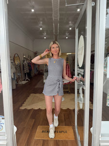 Gingham Wrap Dress