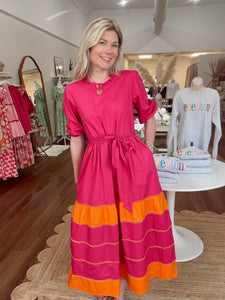Maude Vivante Miley Dress in Raspberry