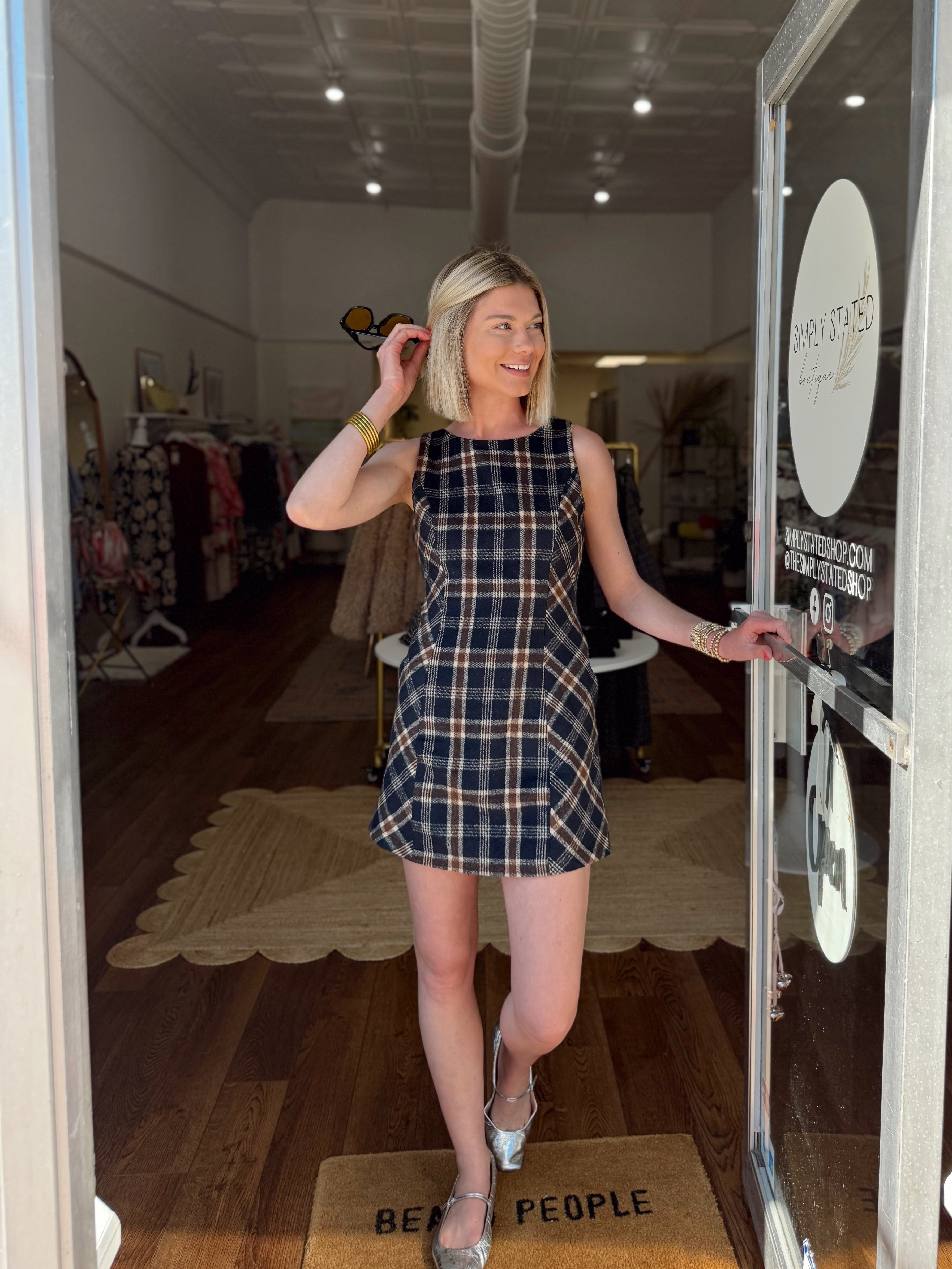 Plaid About You Dress