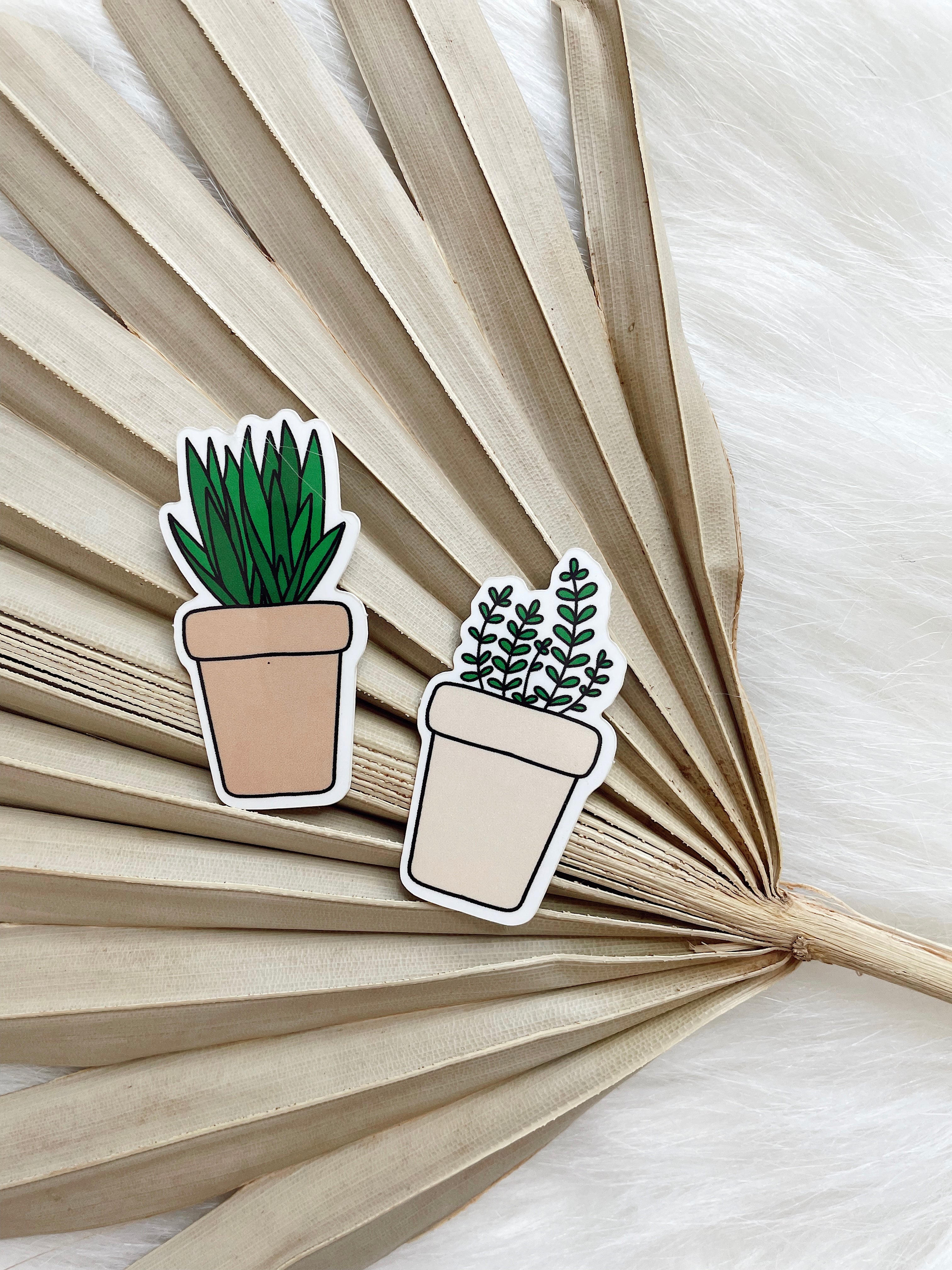 Mini Potted Plant Duo Stickers
