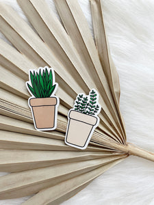Mini Potted Plant Duo Stickers
