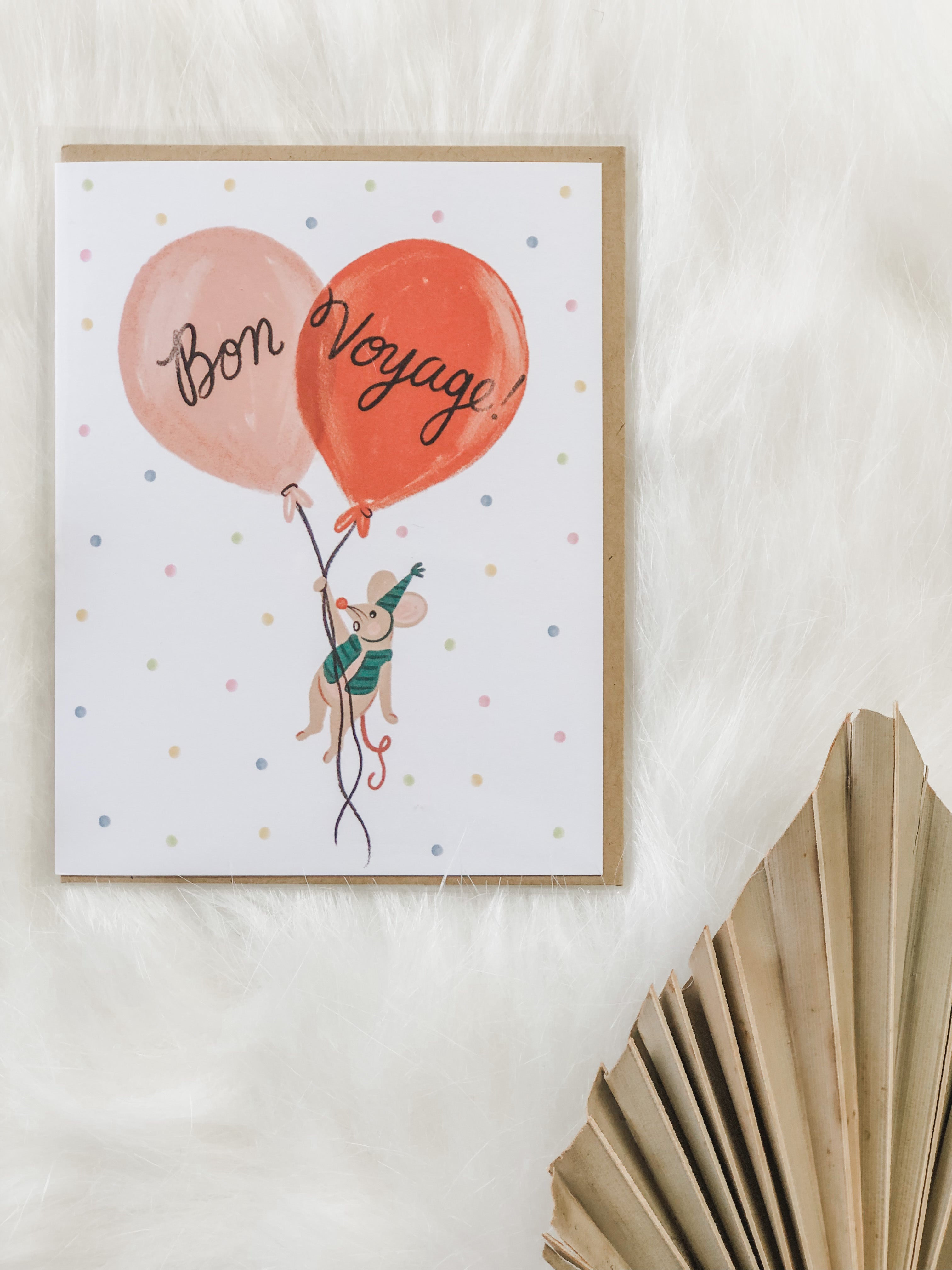 Bon Voyage Mouse Card