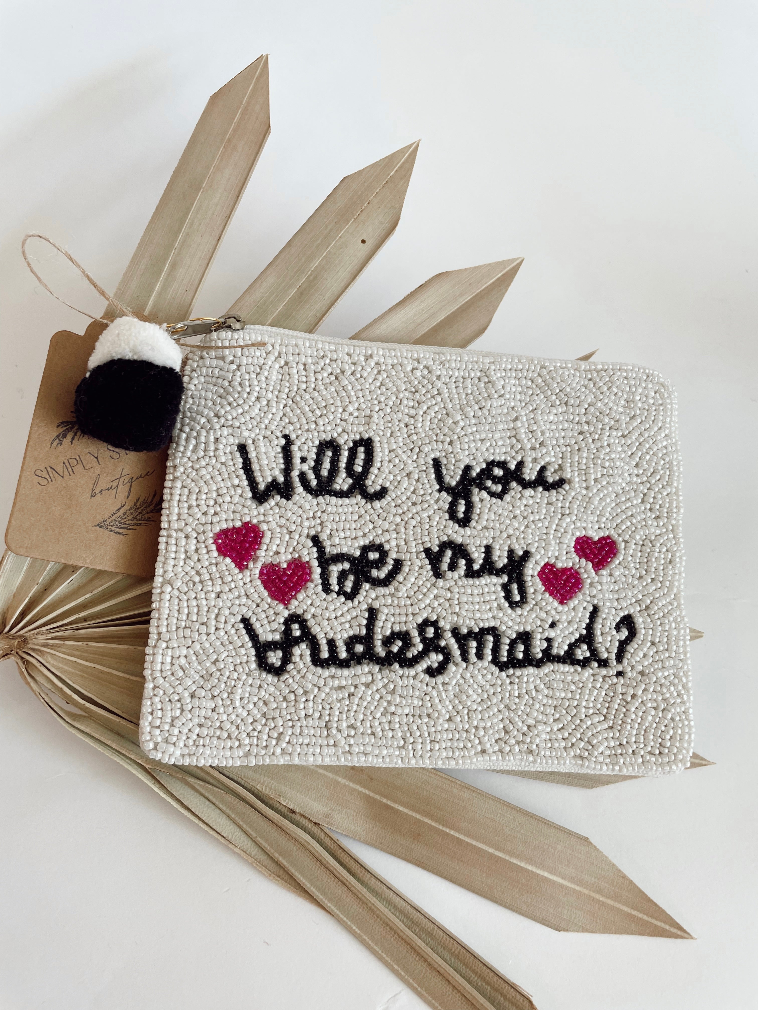 Will You Be My Bridesmaid Coin Pouch