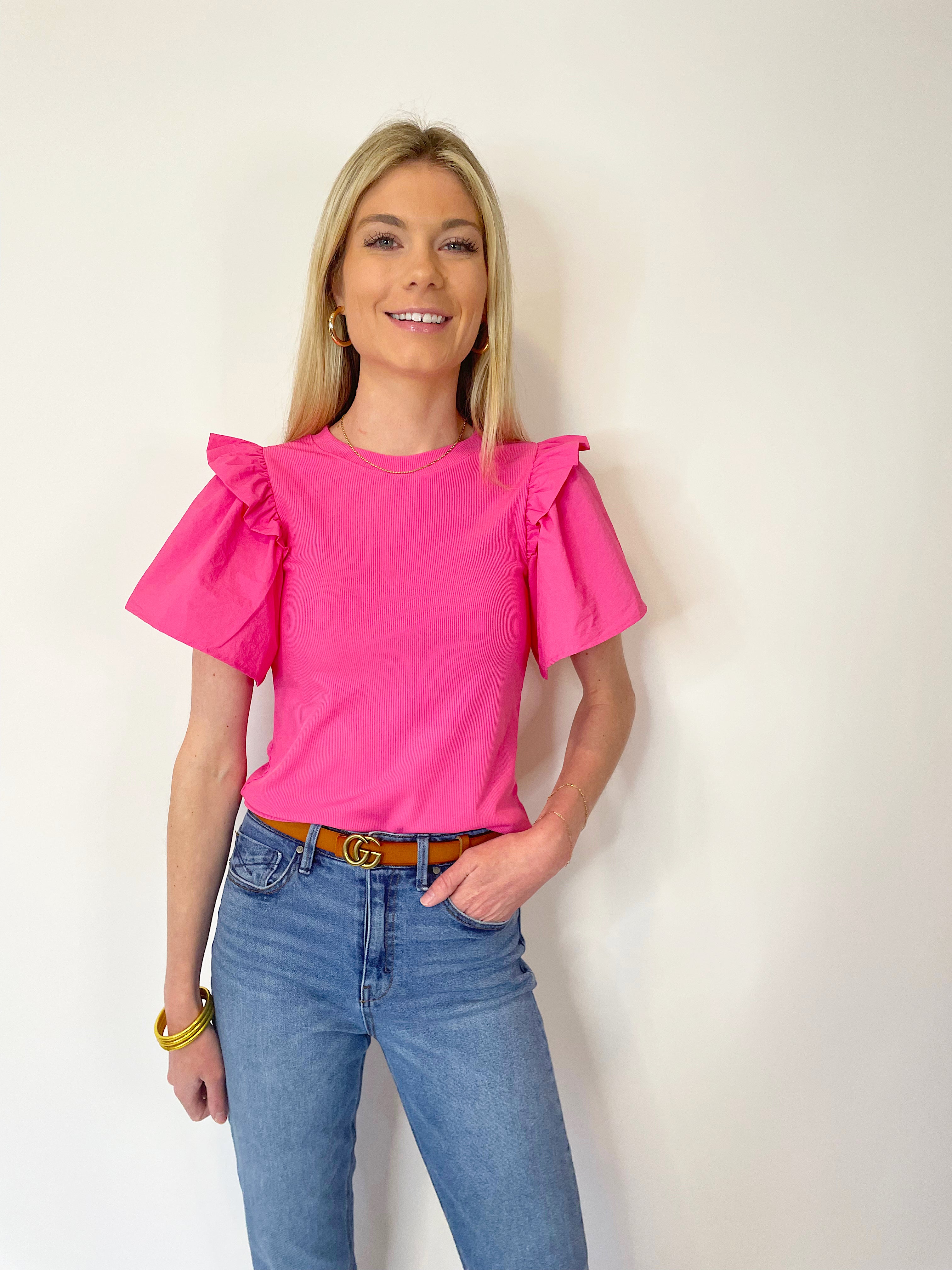Kacey Top in Pink